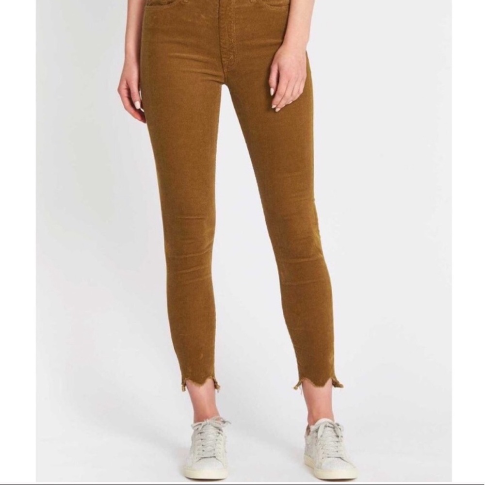 Mother High-Waisted Looker Corduroy AnkleChew Jean